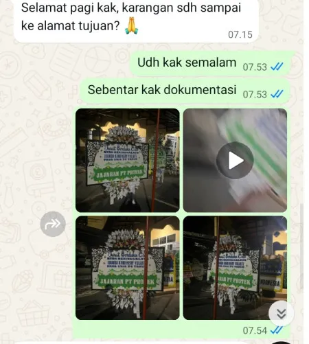 Pengiriman Papan Bunga Selamat Jurangmangu Timur