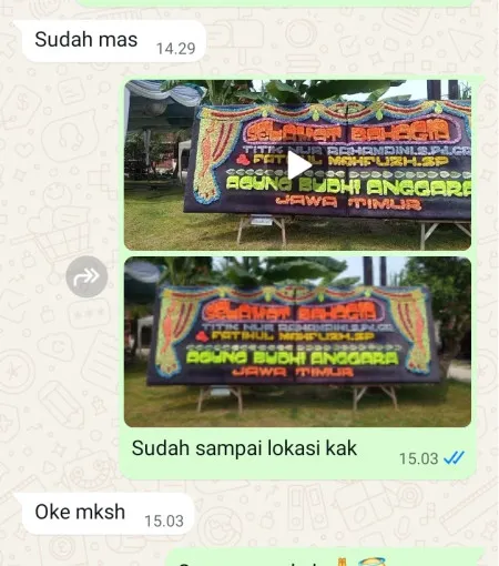 Pengiriman Papan Bunga Jurangmangu Timur